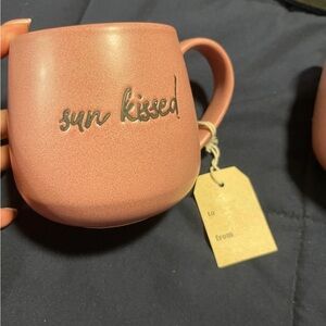 Tag Pink Cozy Dining Mug with Curved Handle